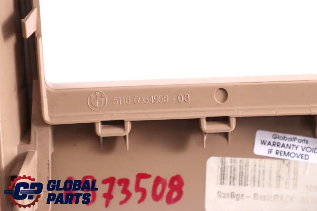 BMW X5 E70 Couverture Console Centrale Arriere Savane Beige 4035177 6954956