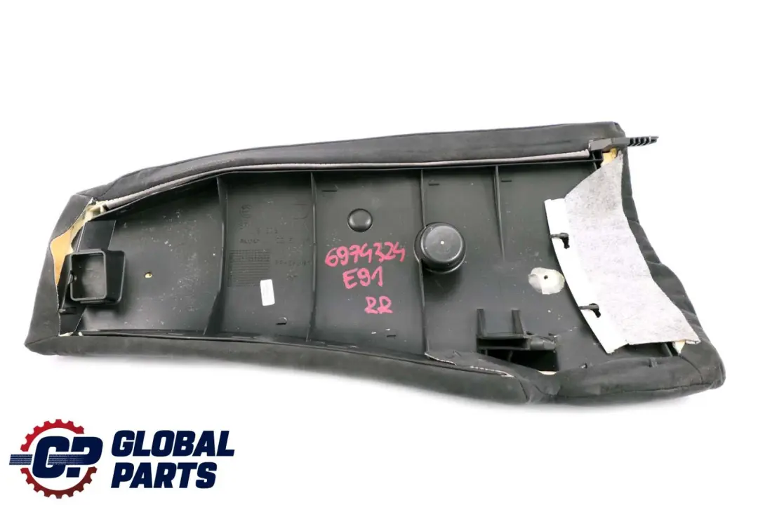 BMW 3 E91 Touring Rear Seat Right O/S Side Finisher Cloth Fabric Alcantara