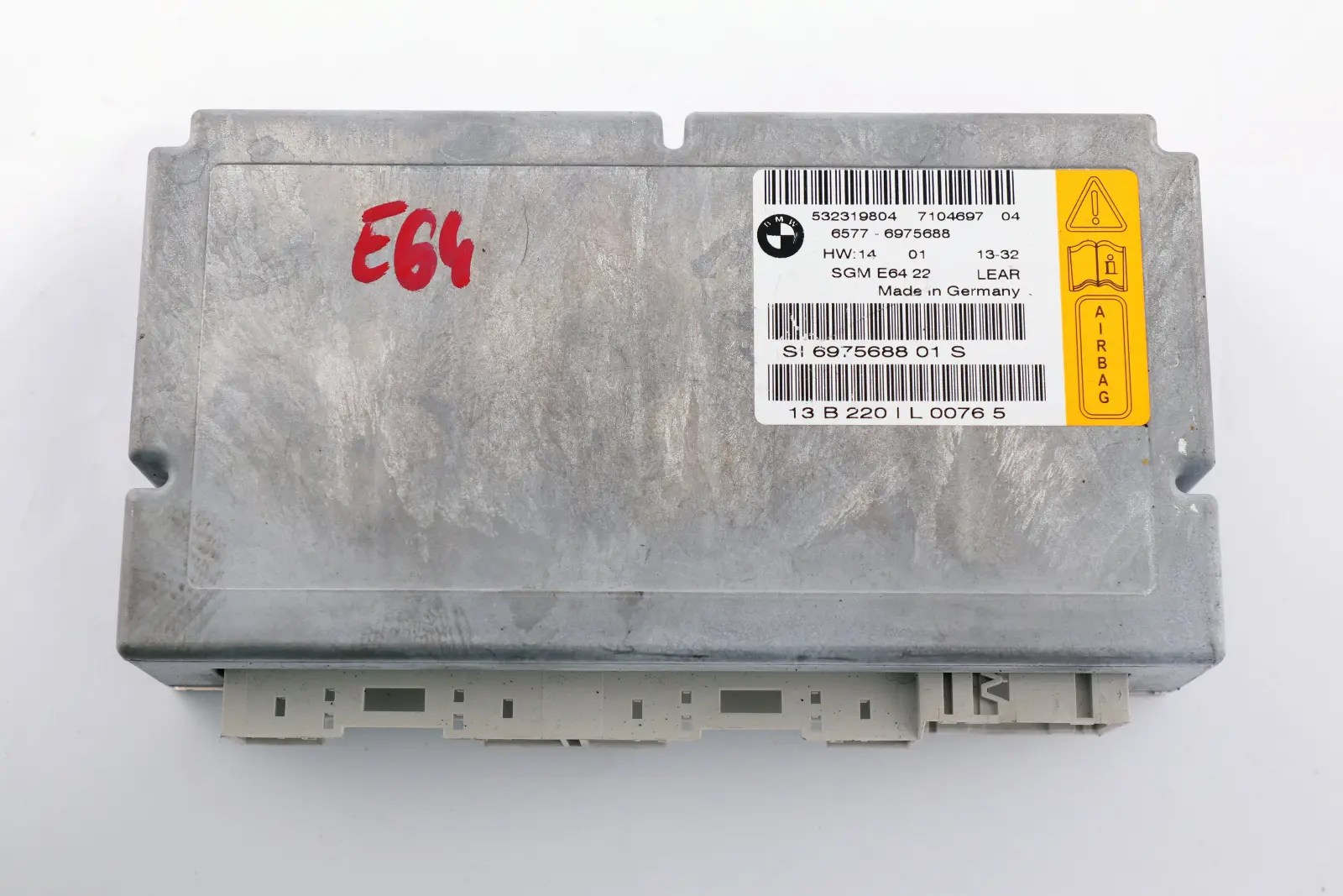 BMW E64 Moduł Sterownik Gateway Czujnik Poduszek Powietrznych ECU 6975688