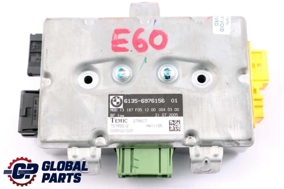 BMW E60 E61 E63 Module de commande d'airbag de porte cote passager 6976156