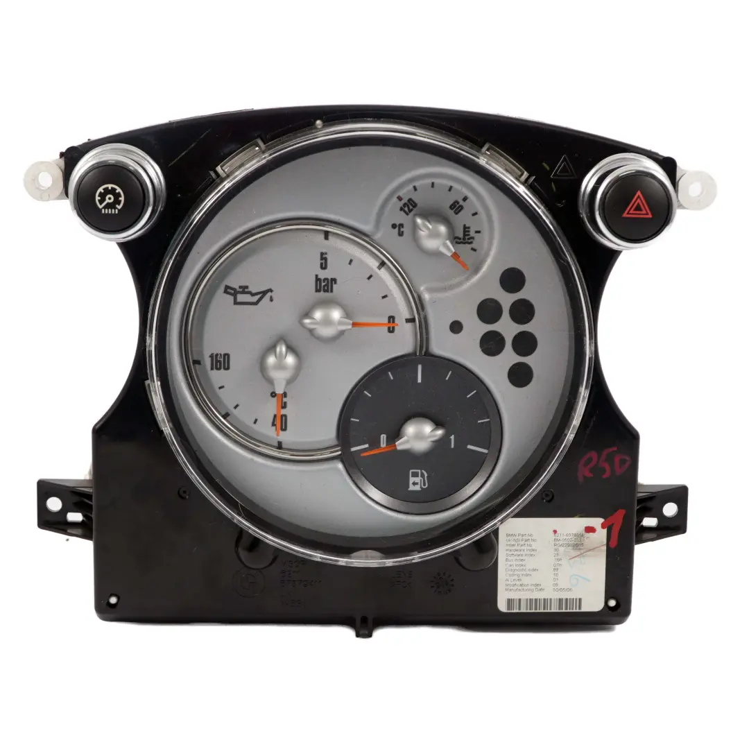 MINI Cooper One R50 R52 R53 Panel De instrumentos Paquete Chrono 6978316