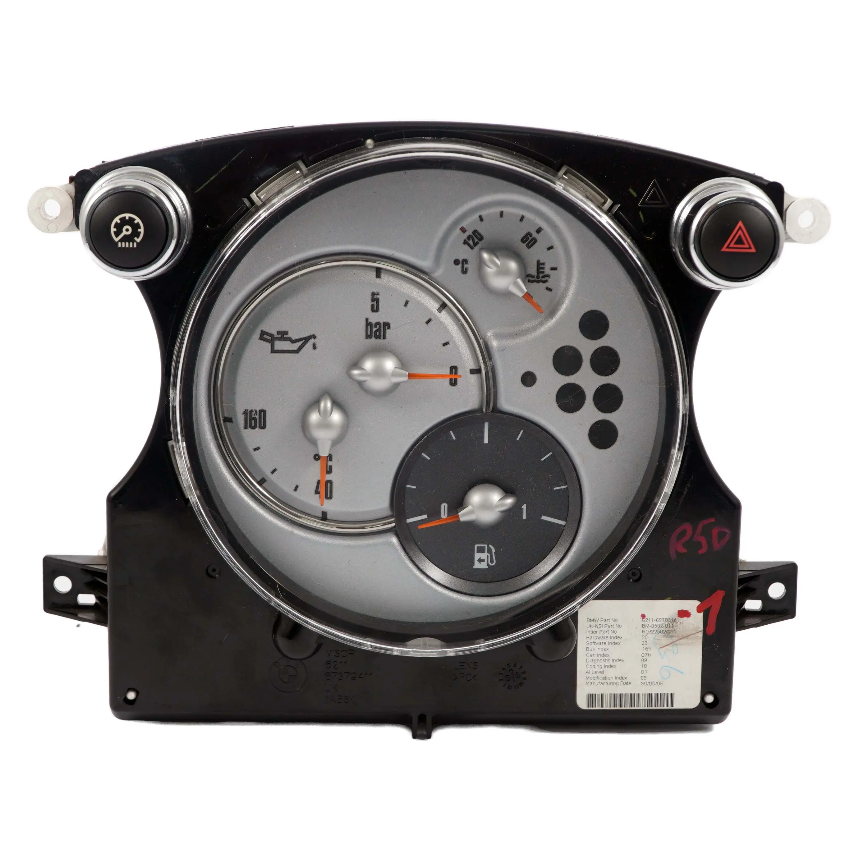 Mini Cooper One R50 R52 Instrumentenkombination Chrono Paket 6978316