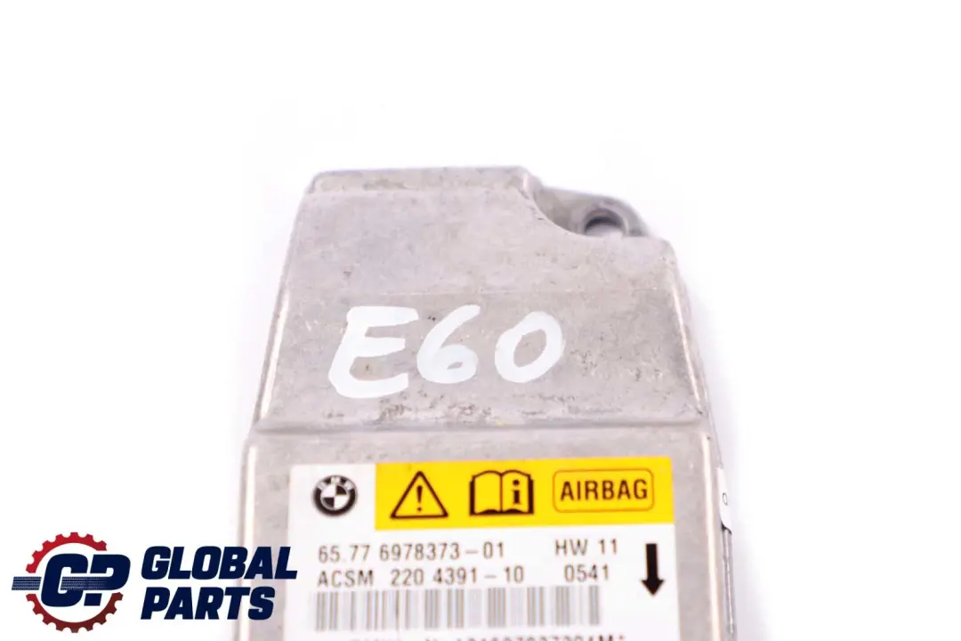 BMW 5 6 Z4 Series E60 E61 E63 E85 E86 ECU Control Unit Module Air Bag 6978373