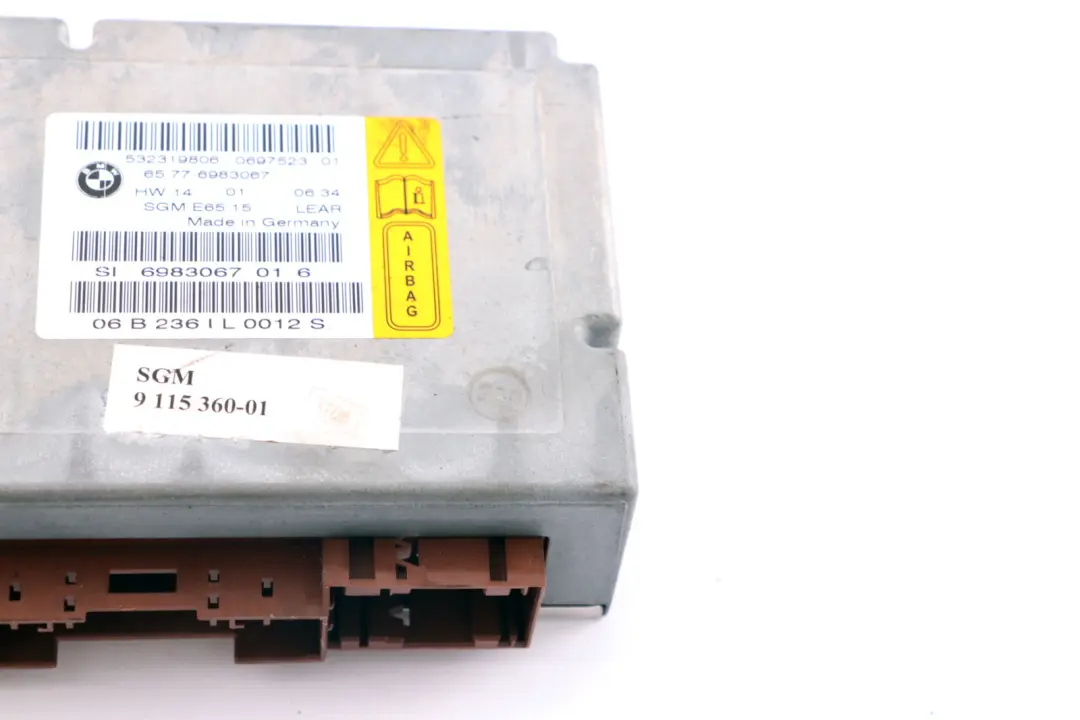 BMW E66 E67 Moduł Sterownik Poduszki Powietrznej ECU 6983067