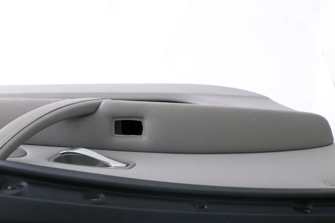 BMW 5 Series E60 E61 LCI Front Left Door N/S Card Trim Panel Grey Cloth