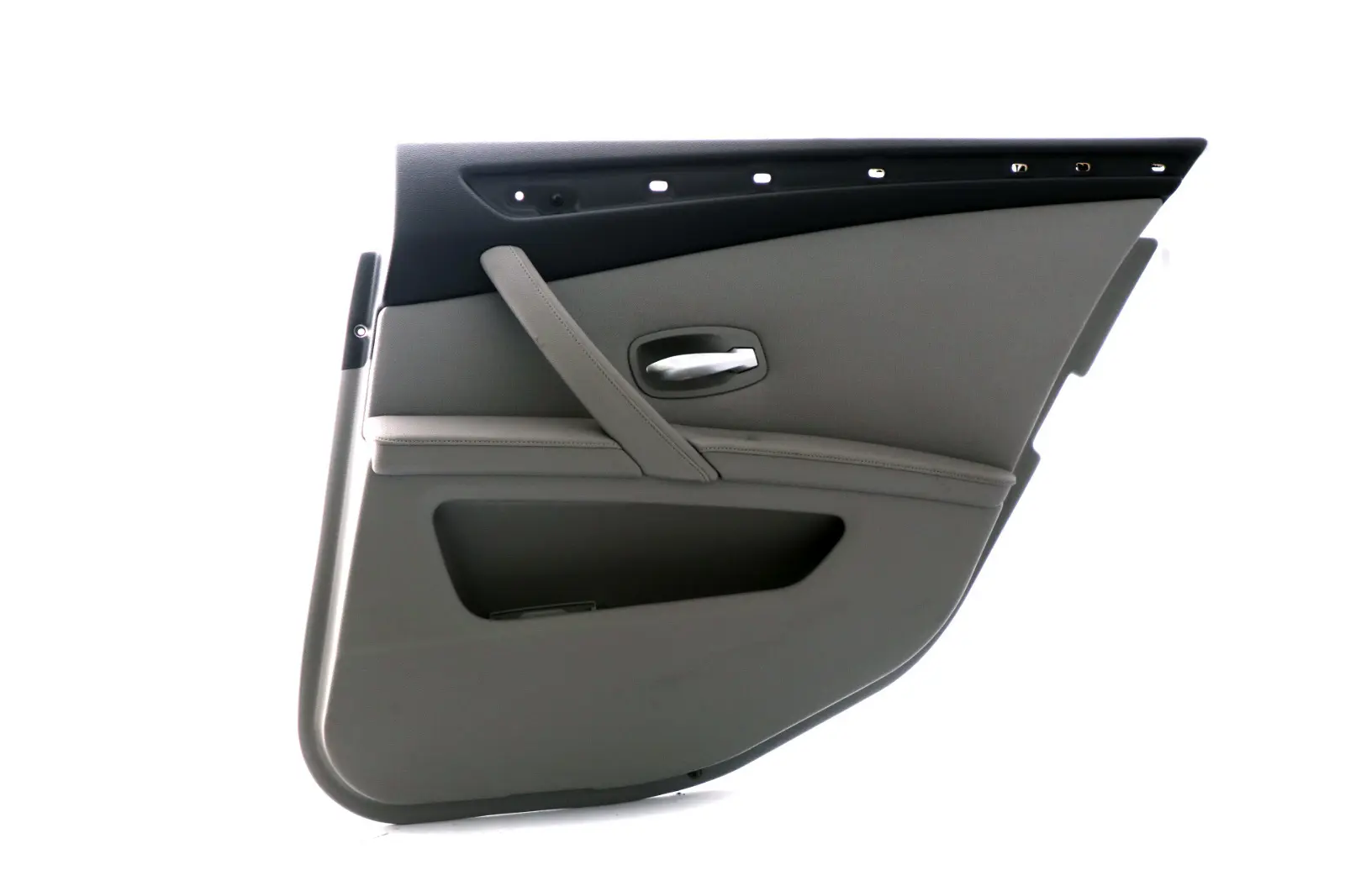 BMW 5 Series E60 E61 LCI Rear Right Door O/S Card Trim Panel Grey Cloth