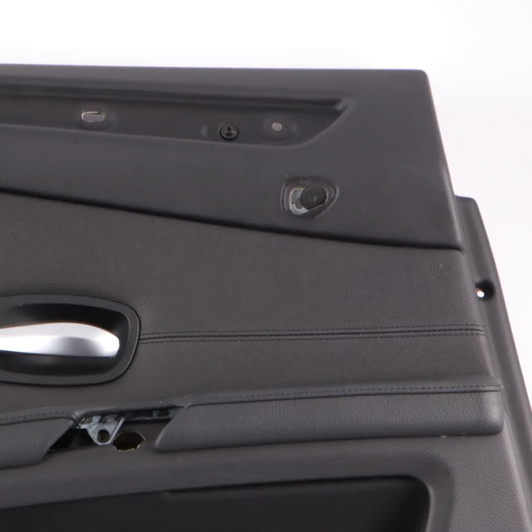Door Card BMW E60 E61 LCI Rear Left N/S Door Lining Trim Panel Black Leather