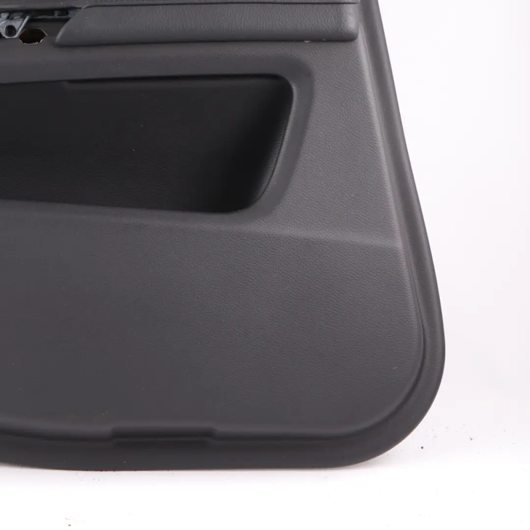 Door Card BMW E60 E61 LCI Rear Left N/S Door Lining Trim Panel Black Leather