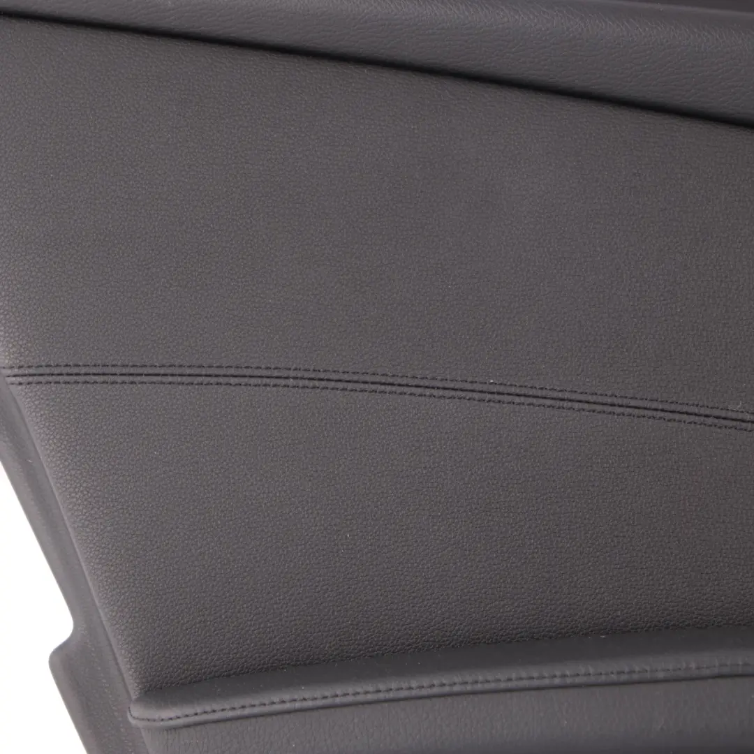 Door Card BMW E60 E61 LCI Rear Left N/S Door Lining Trim Panel Black Leather