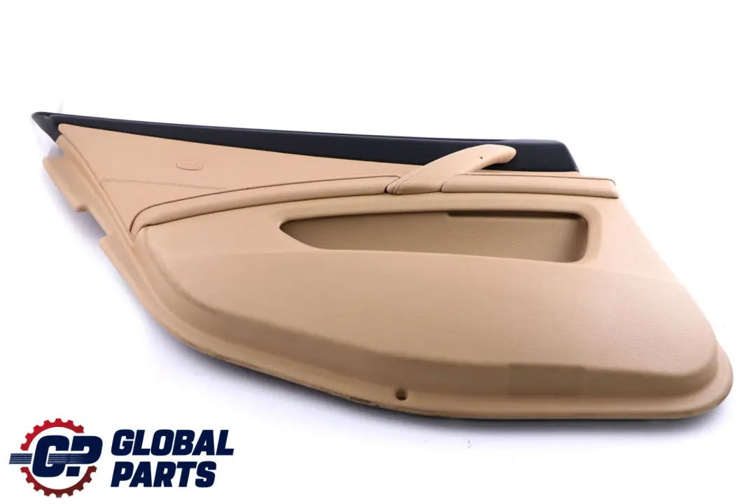 BMW E60 E61 LCI Tarjeta De puerta De cuero beige trasera izquierda N / S