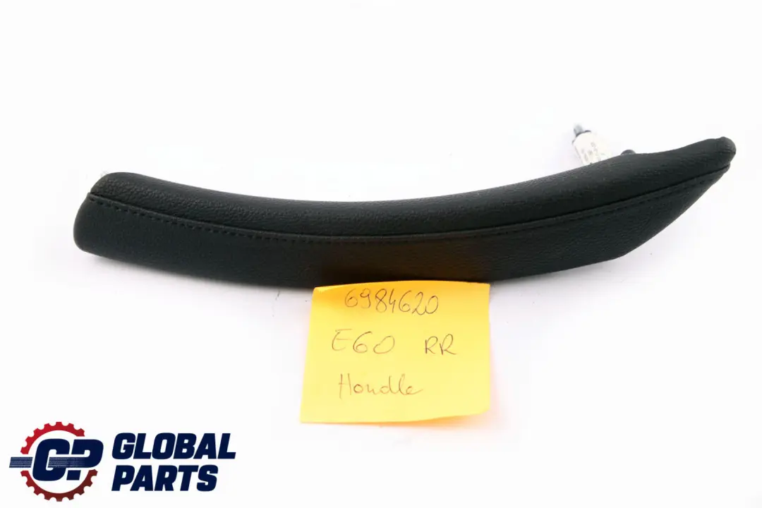 BMW 5 Series E60 E61 LCI Door Imitation Leather Pull Right O/S Black 6984620