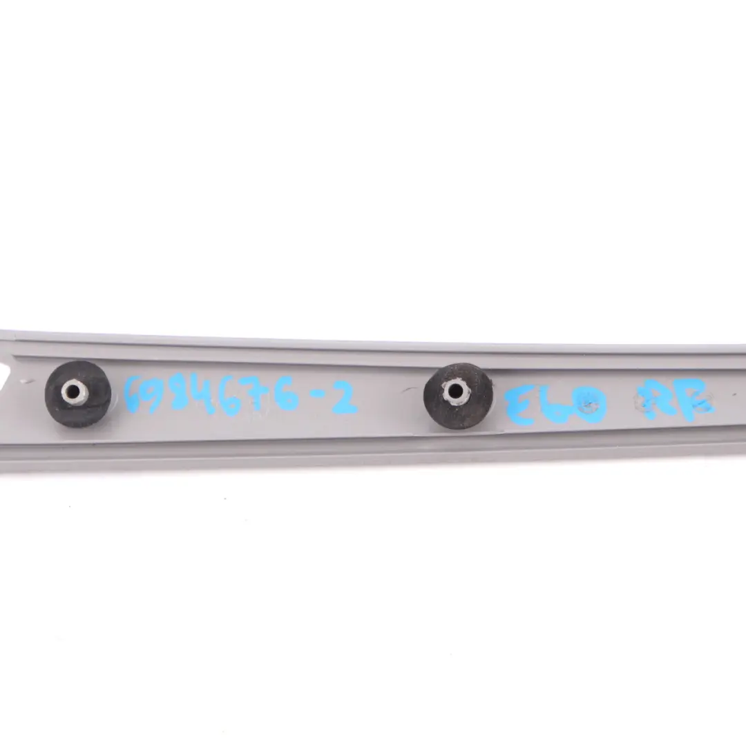 Trim Door BMW E60 E61 LCI 3 Decor Strip Cover Rear Right Spacegrau Grey 6984676