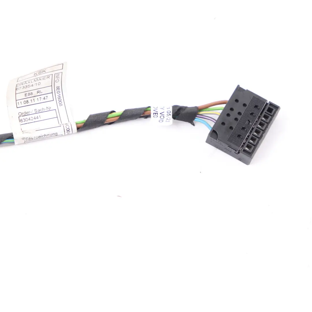 BMW E82 E88 Coupe Cabrio Taillight Right Left N/O/S Plug Socket Wiring 6984754