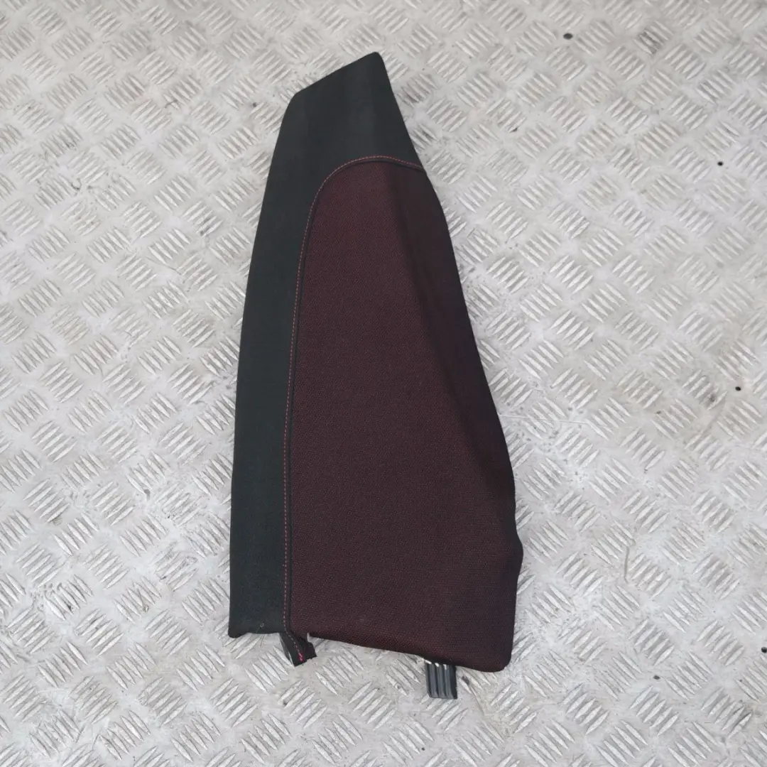 BMW E81 Acabado Lateral Tela Asiento Trasero Derecho Red Cranberry Red