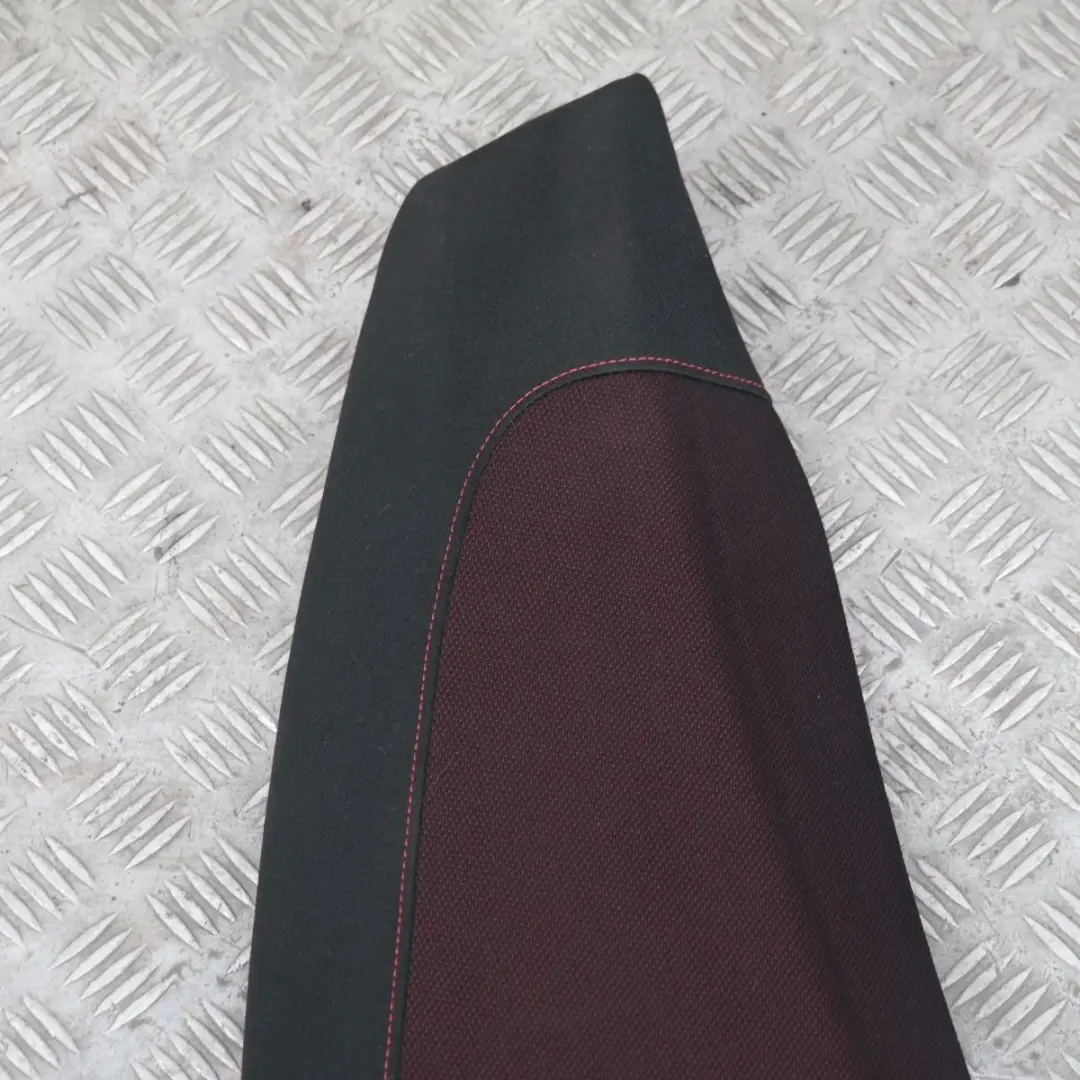 BMW E81 Acabado Lateral Tela Asiento Trasero Derecho Red Cranberry Red