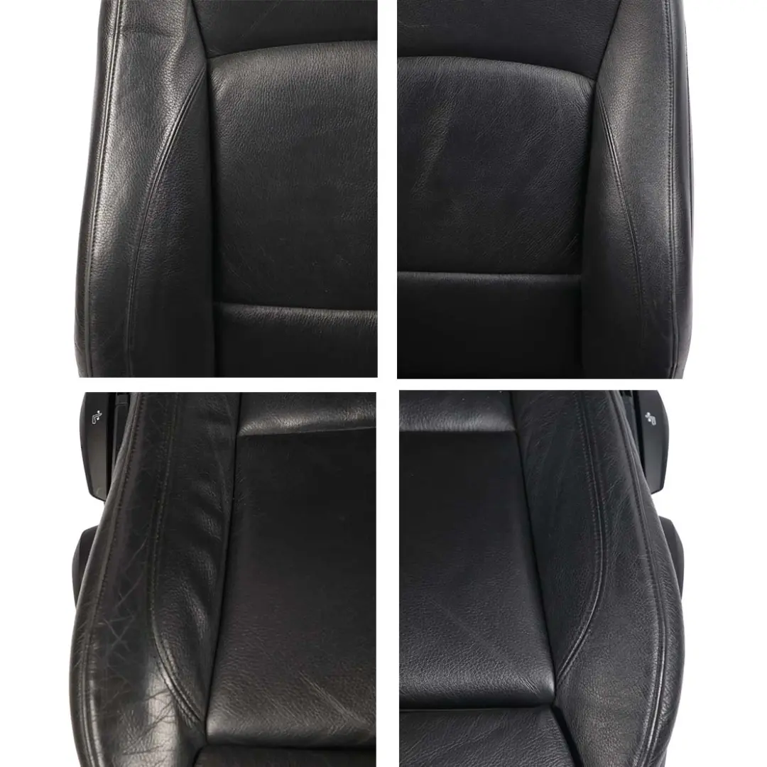 Seat Cover BMW E90 E91 LCI Front Left Right N/O/S Sport Seat Black Leather