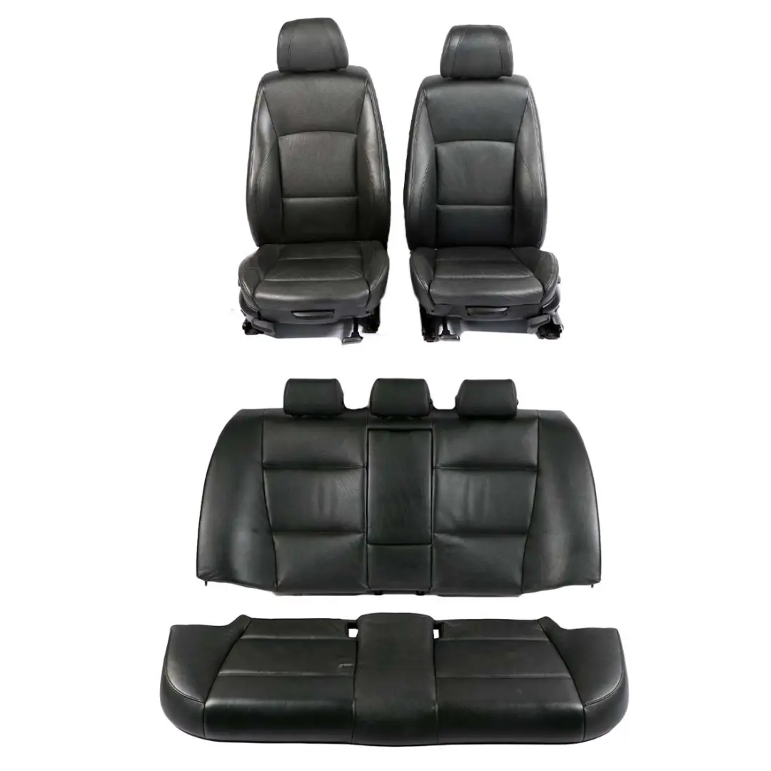 BMW E90 Saloon M Sport Black Leather Interior Seats Front Rear Seat Door Cards