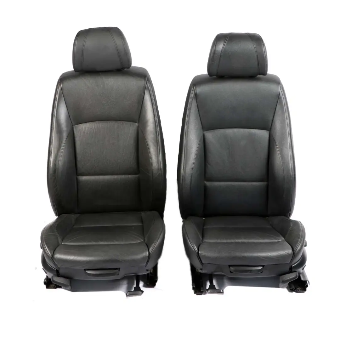 BMW E90 Saloon M Sport Black Leather Interior Seats Front Rear Seat Door Cards