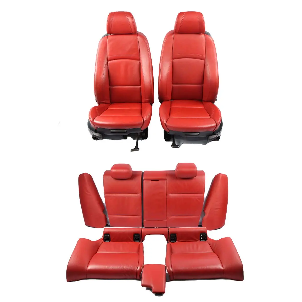 Leather Seats BMW E92 M Sport Electric Red Front Rear Seat with Door Cards 