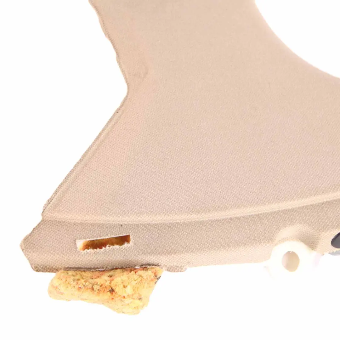 BMW E60 LCI Trim Panel C-column Cover Right Cream Beige O/S 6987134