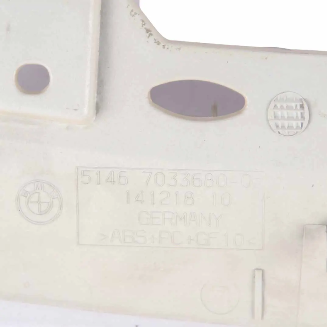 BMW E60 Air Vent Rear Window Parcel Shelf Panel Grille Cream Beige 7033680