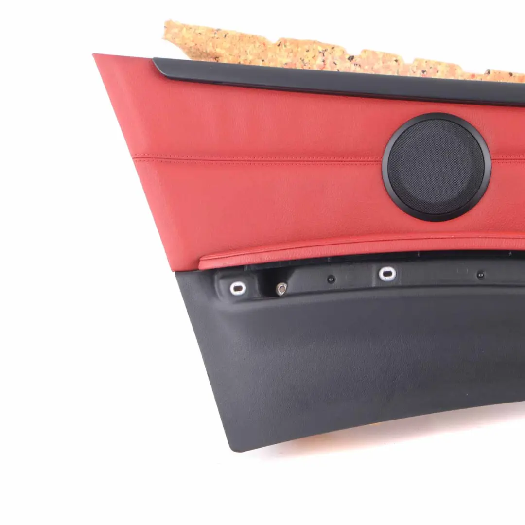 Lateral Trim Panel BMW E93 Cabrio Rear Left N/S Trim Lining Leather Coral Red