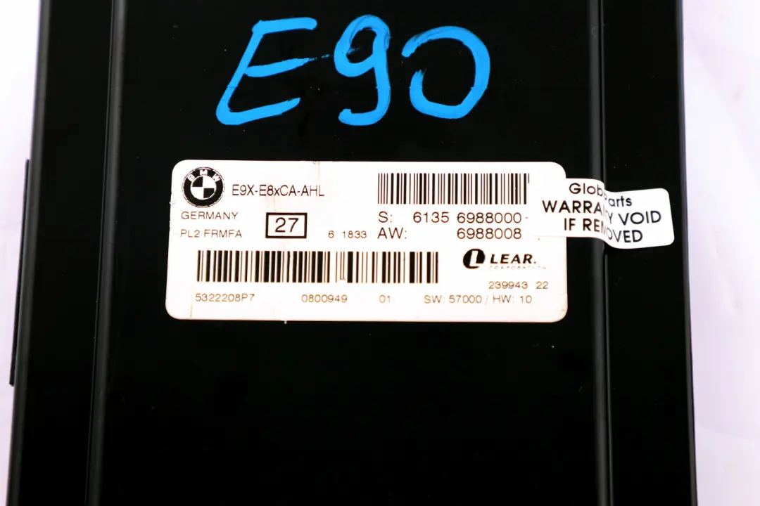 BMW 3 Series E90 Footwell Light Control Module AHL PL2 FRMFA 61356988000 6988000
