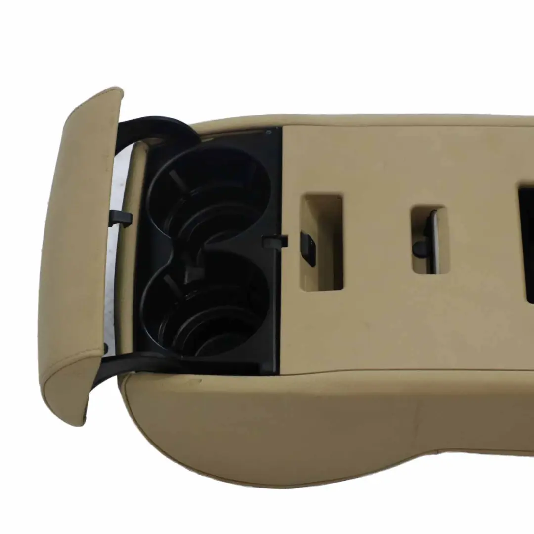 BMW E60 Armlehne Basis Fach Leder Beige 6988616