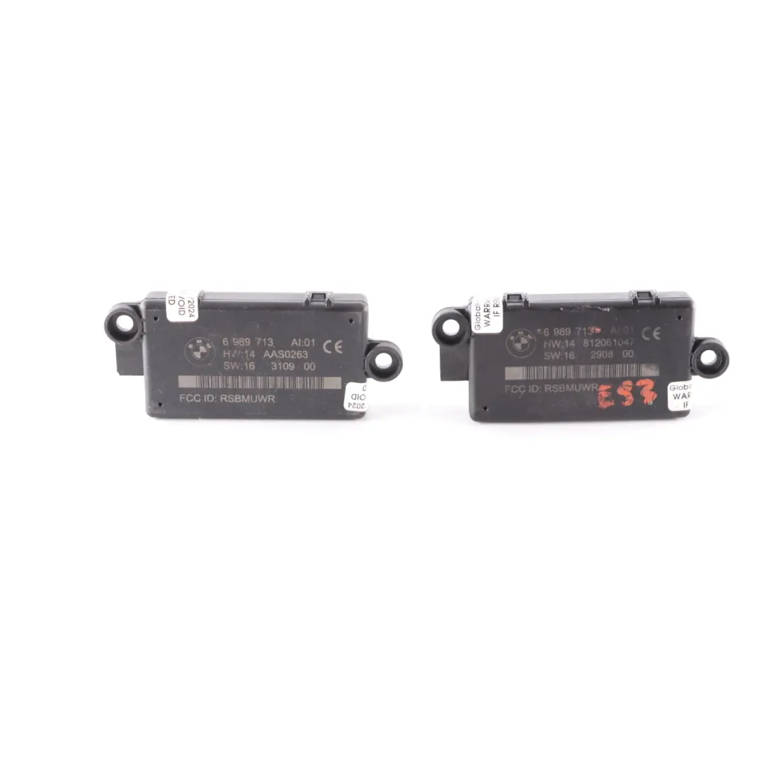 BMW E88 E89 E93 Convertible Cabrio DWA-Alarm System Module Set Of 2 6989713