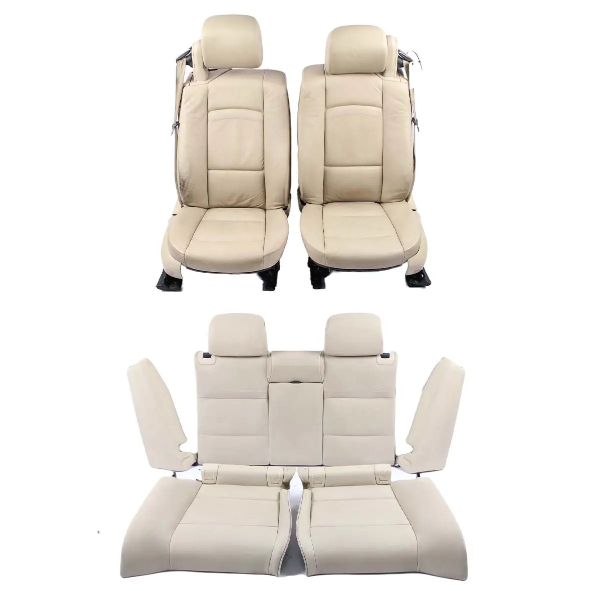 Seats Leather BMW E93 Convertible Heated Cream Beige Set Seat Electric Memory
