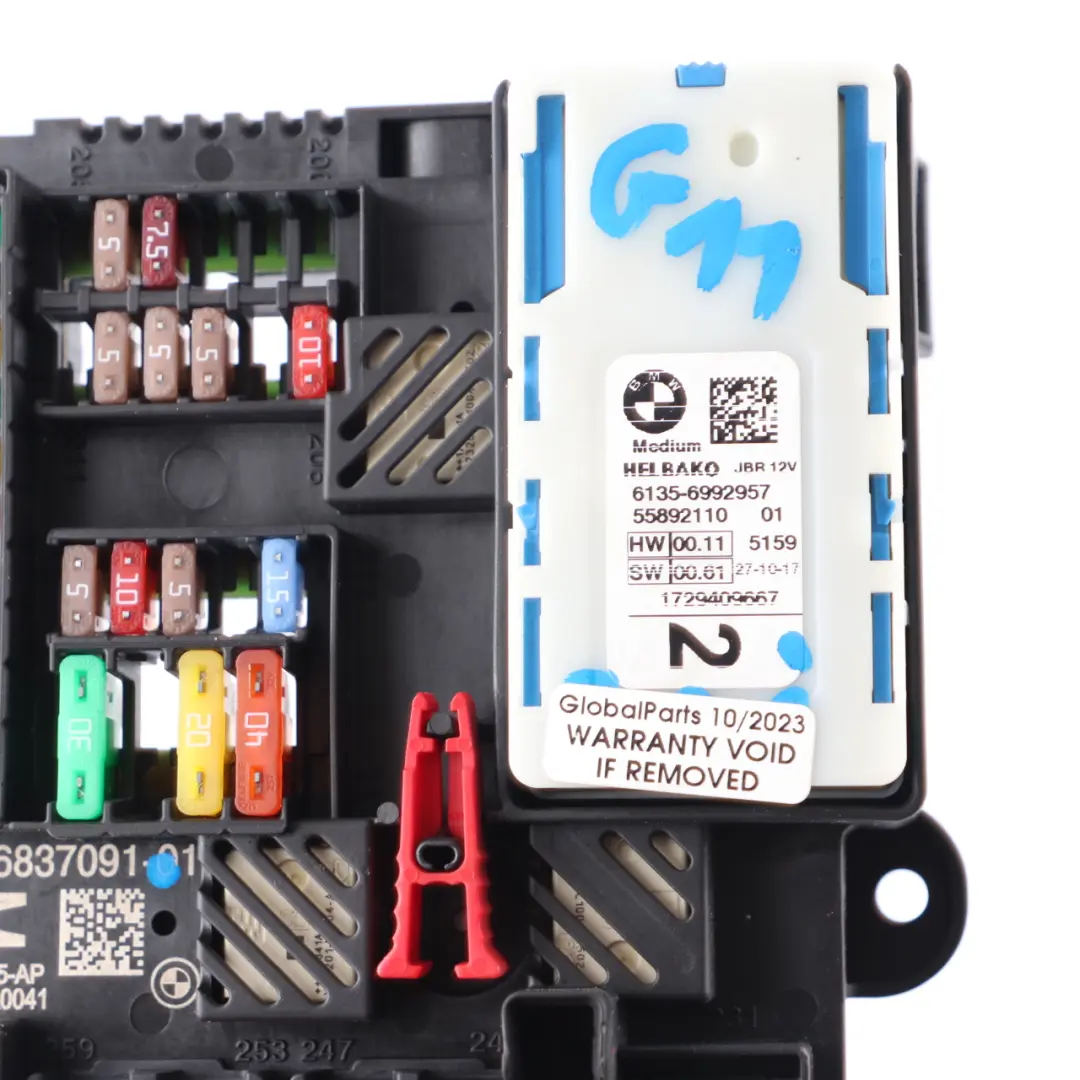 Fuse Box BMW G11 G30 G31 Power Distribution LIN Module Rear 6837091