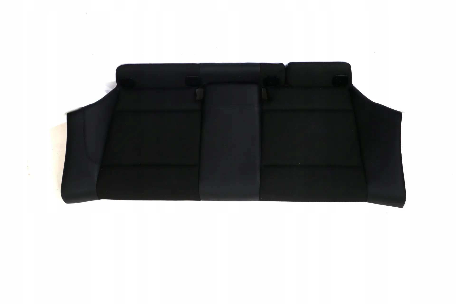 BMW E81 Funda de Asiento Negro Cuero / Tela Interior Asiento Trasero Banqueta