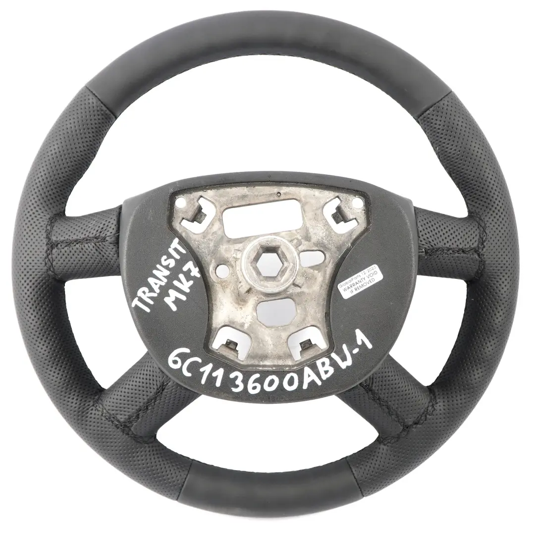 Ford Transit MK7 NEW Black Leather Steering Wheel 6C113600ABW