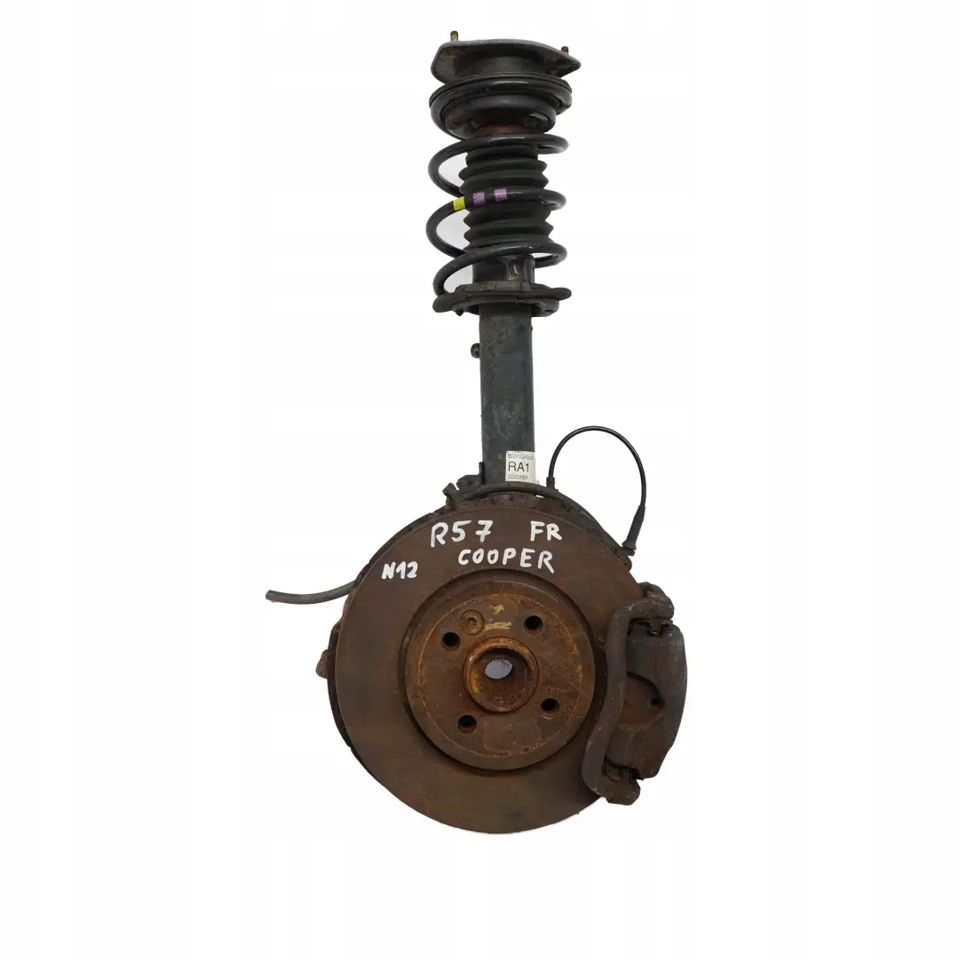 Mini R57 Cabrio N12 Delantero Derecho O / S Spring Strut Suspension Pierna Freno