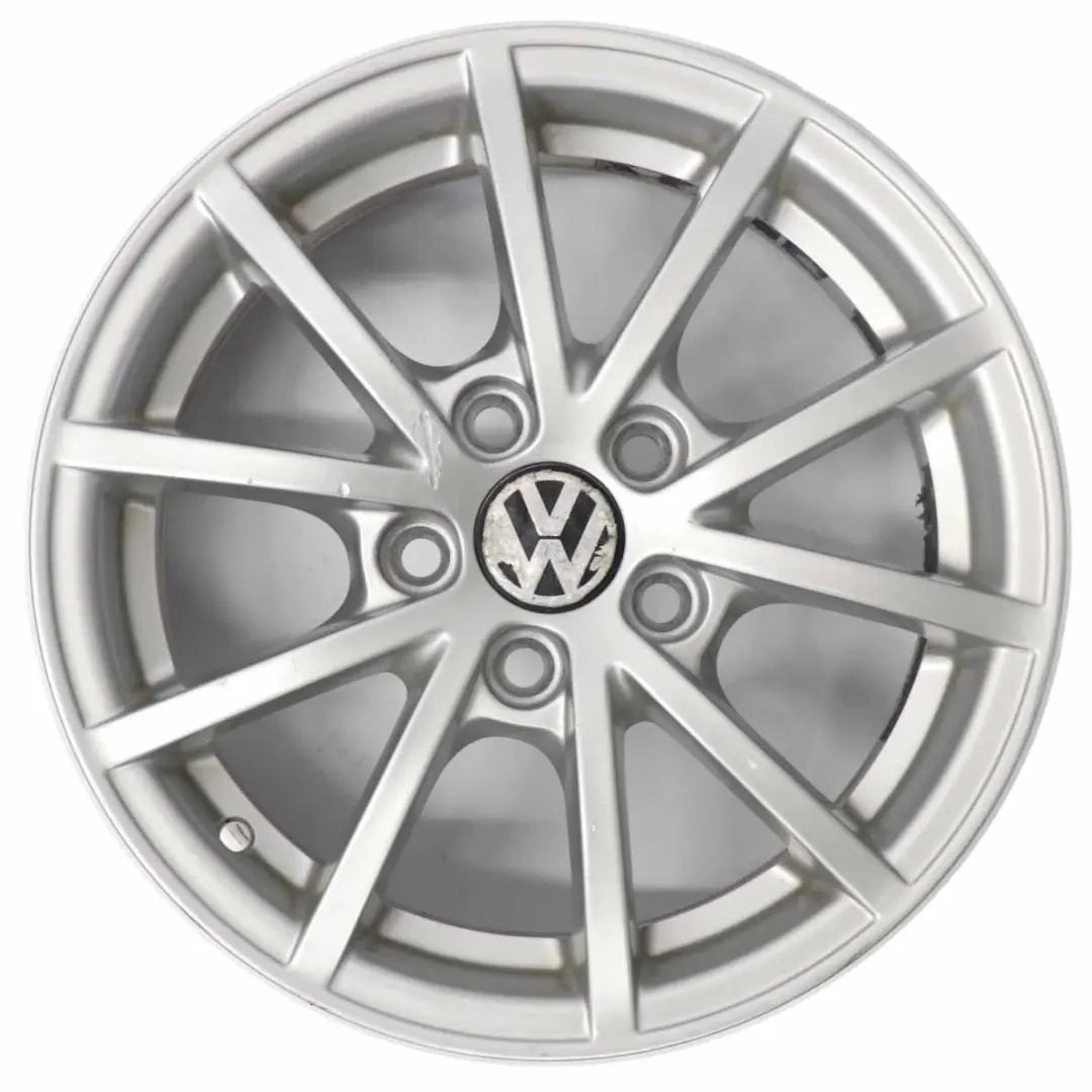 VW Volkswagen Polo 9N Silver Wheel Alloy Rim 14" ET:35 5J 6Q0601025AC