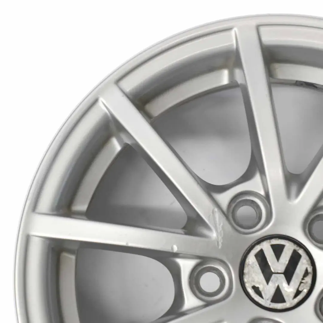 VW Volkswagen Polo 9N Silver Wheel Alloy Rim 14" ET:35 5J 6Q0601025AC