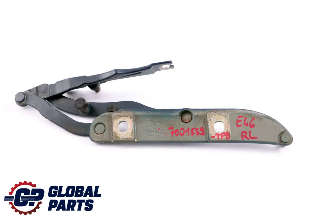 BMW 3 Series E46 Rear Left N/S Trunk Lid Hinge Topasblau Blue Metallic 8220073