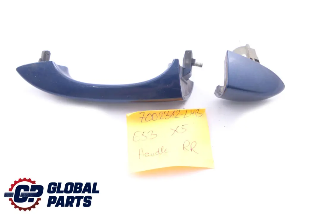 BMW X5 Series E53 Rear Right Handle Grab O/S Le Mans Blau Blue Metallic 381