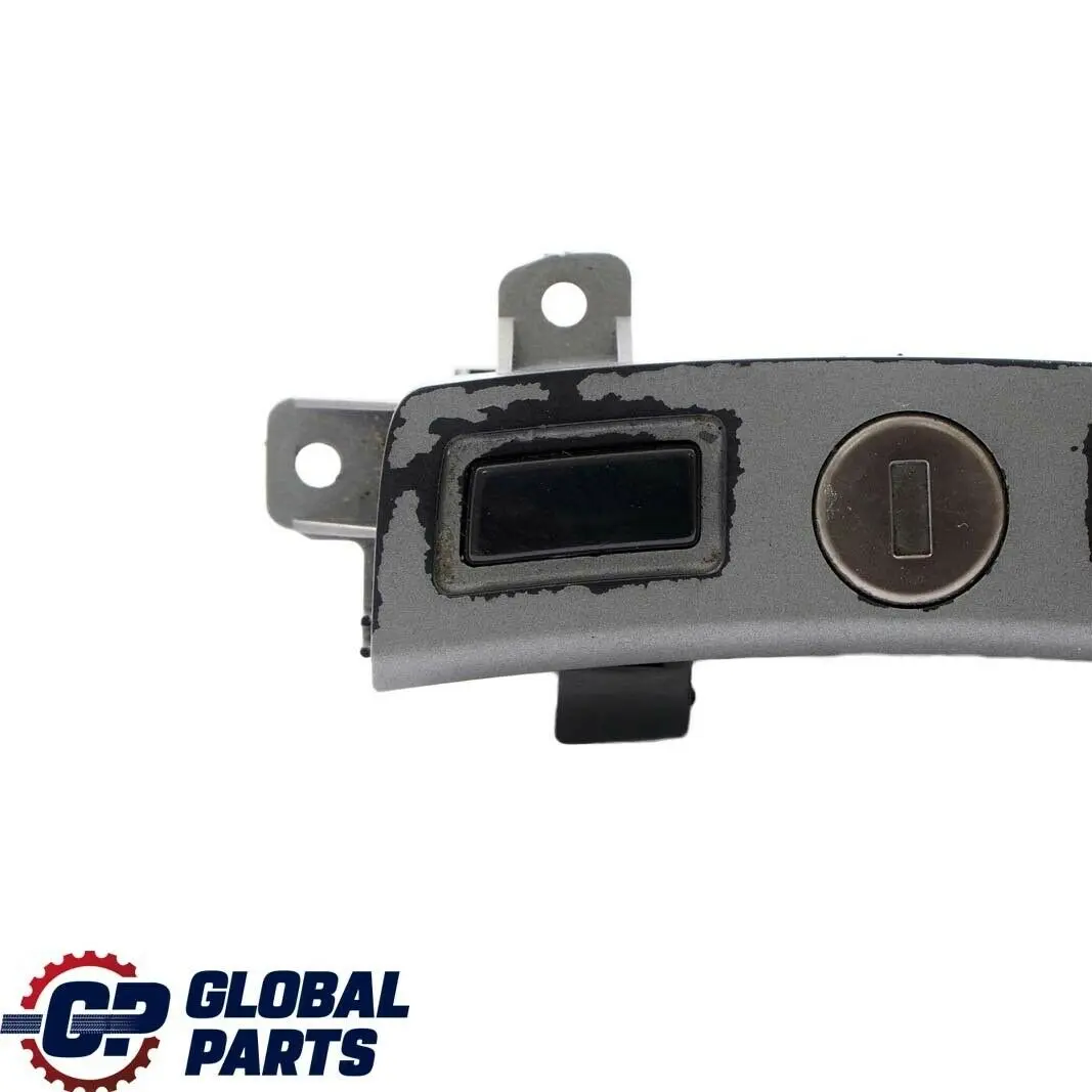 BMW E65 E66 E67 Bloqueo Centro Apoyabrazos Cubiertas Plata Oscuro 7002397