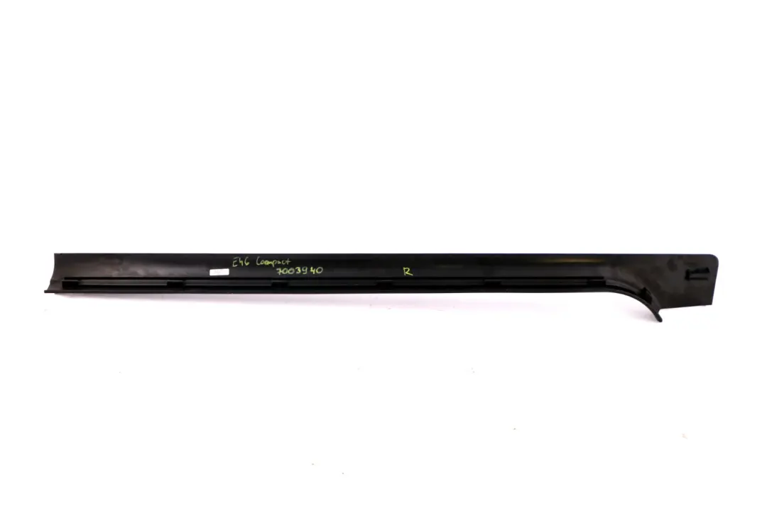 BMW 3 Series Compact E46 Entrance Cover Trim Strip Right O/S Black 8268144