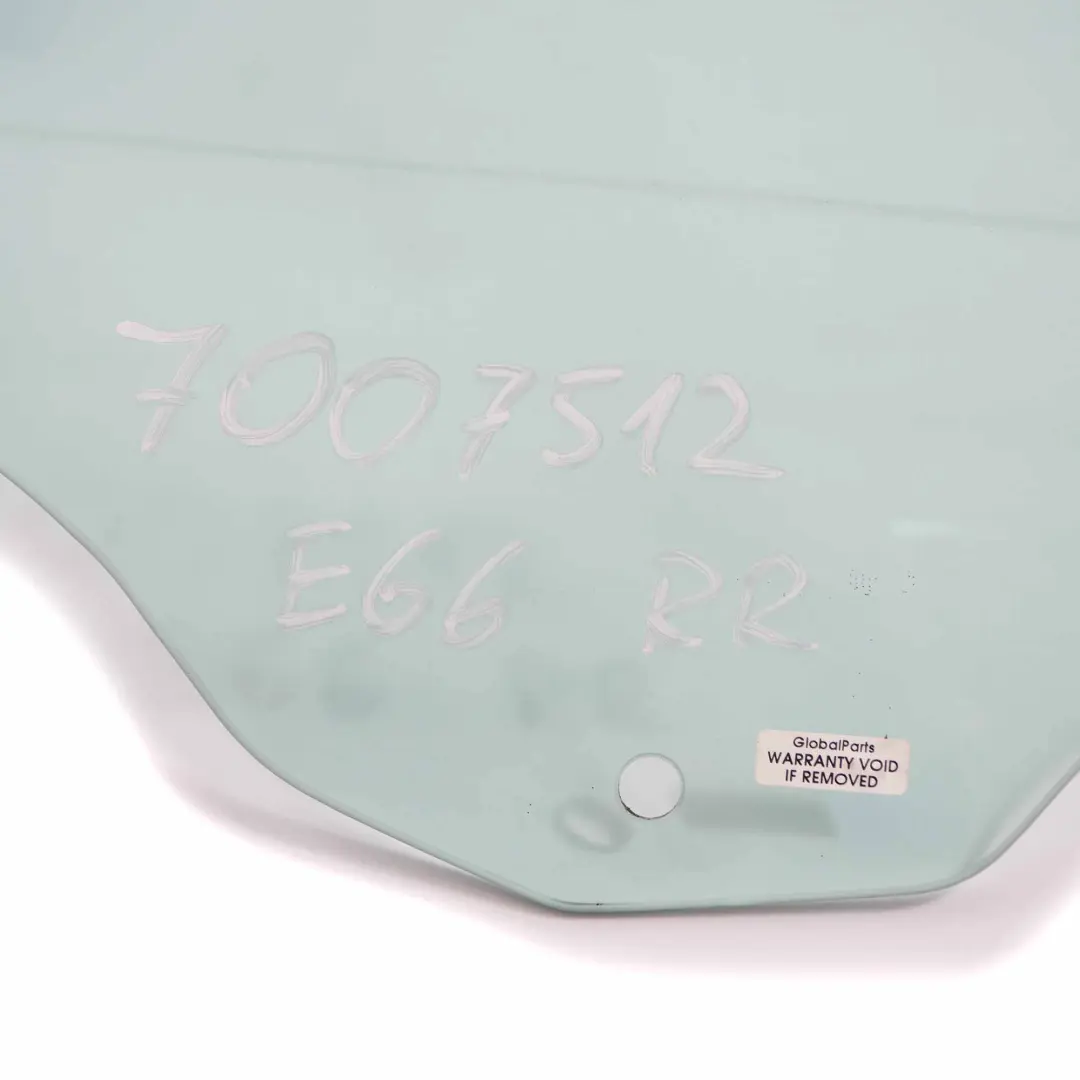 BMW E66 Side Window Rear Right Door O/S Window Glass Glazing Green AS2 7007512