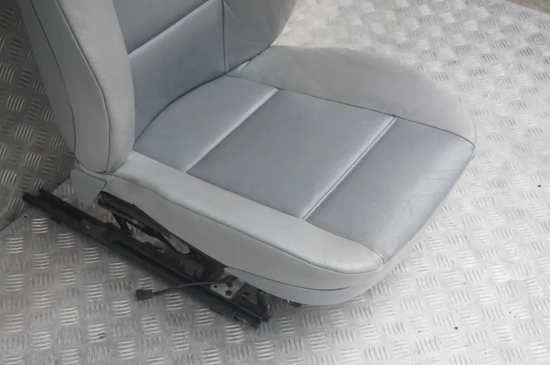 BMW X5 Series E53 Front Left N/S Grey Leather Seat Passenger Side