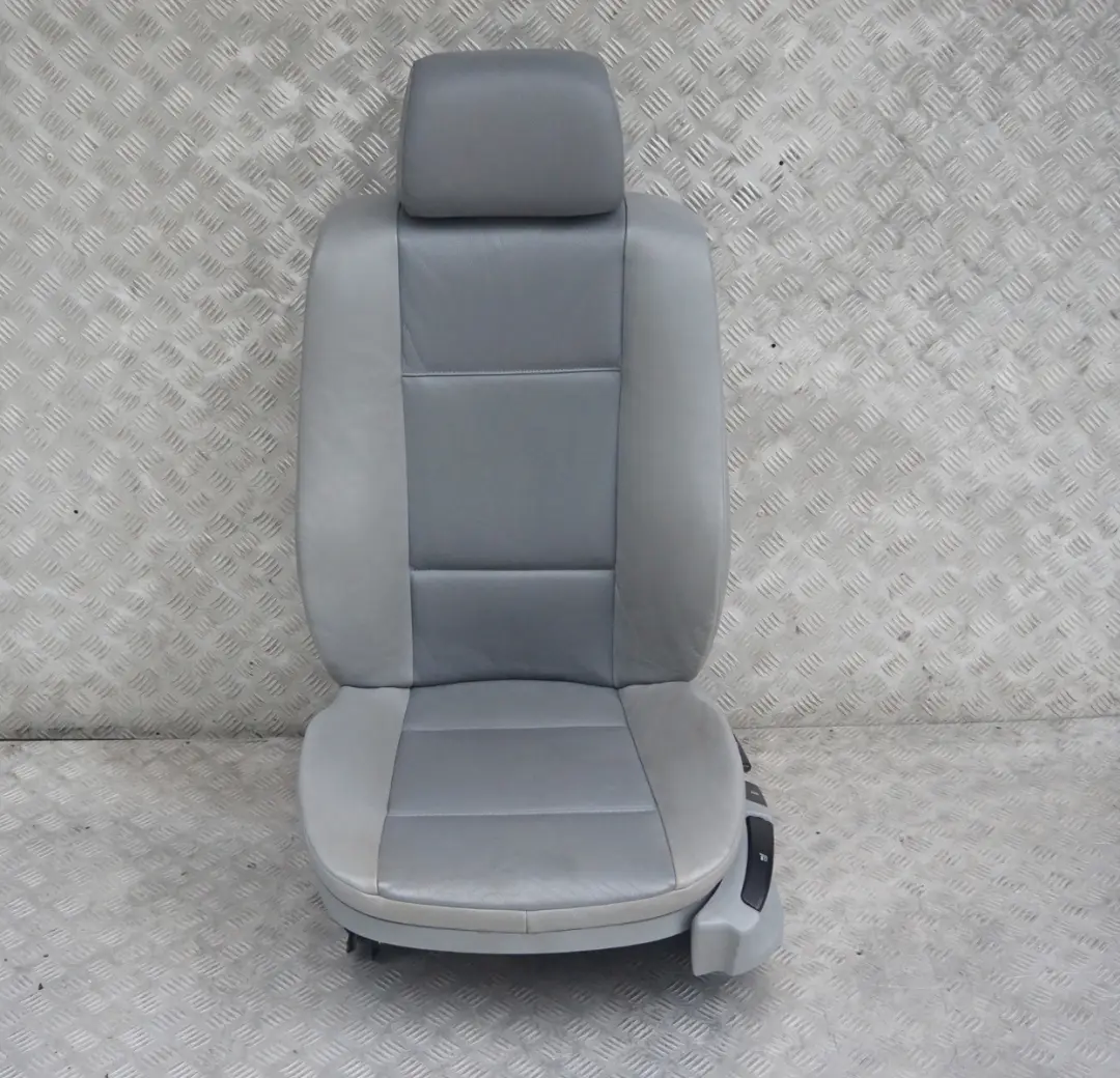 BMW X5 Series E53 Front Left N/S Grey Leather Seat Passenger Side