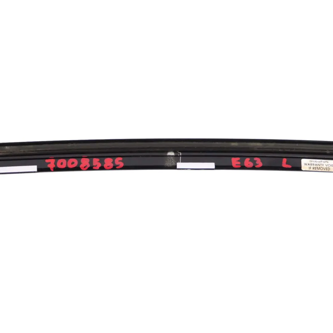 BMW 6 Series E63 Coupe Left Door N/S Roof Moulding Trim Strip Shadow Line Black