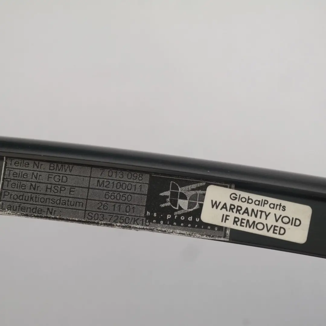 Complete Rear Right O/S Door Sun Blind Roller Screen Window BMW 7 SERIES E65 - SKU 7012894-1 - Part number 7012894