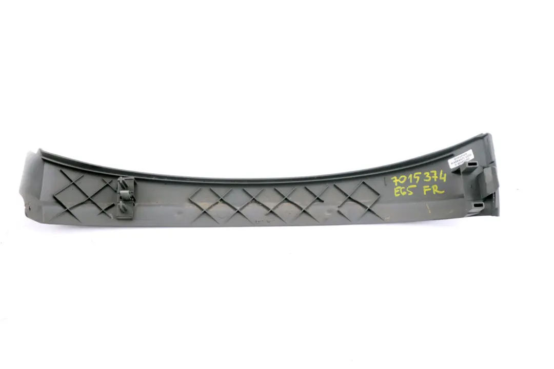 BMW 7 Series E65 E66 Front Seat Trim Covering Right O/S Grey 8263142