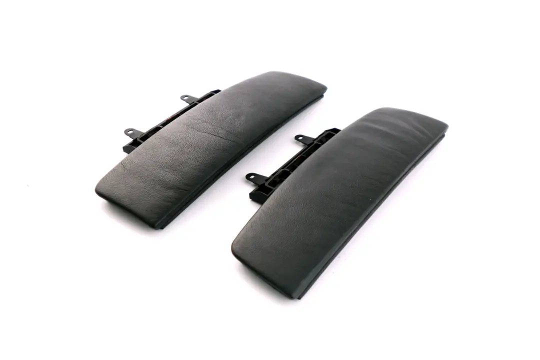 BMW E65 E66 E67 Set Cover Centre Armrest Front Leather Schwarz Black