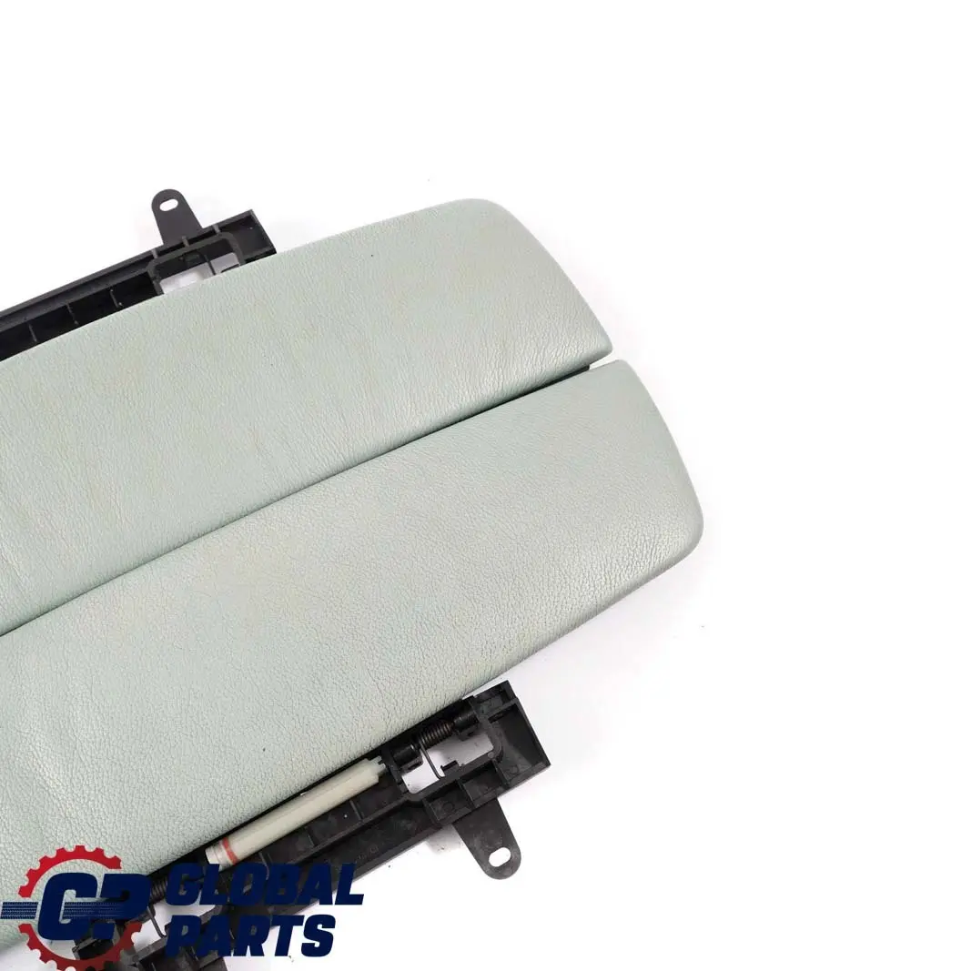 BMW E65 E66 Set Tapa Apoyabrazos Central Delantero Cuero Verde Piedra