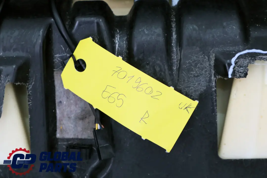 BMW 7 Series E65 E66 E67 Black Leather Rear Seat Right O/S Backrest Cover
