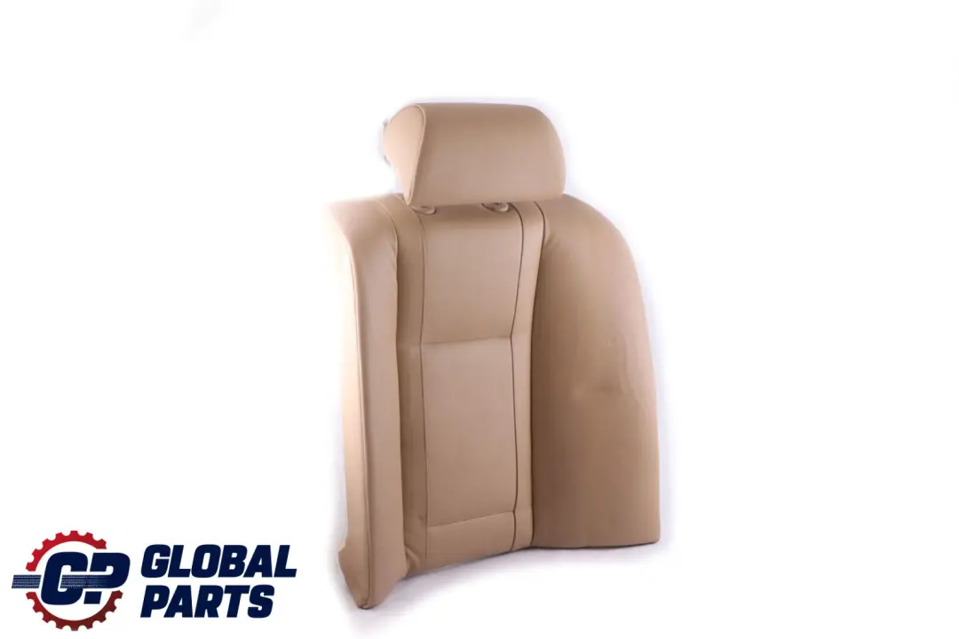 BMW 7 Series E65 E66 Rear Seat Left N/S Backrest Cover Beige Leather Nasca